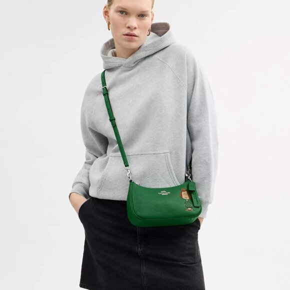 NWT CBJ77  Coach X Peanuts Teri Shoulder Bag With Peppermint Patty - Picture 9 of 10